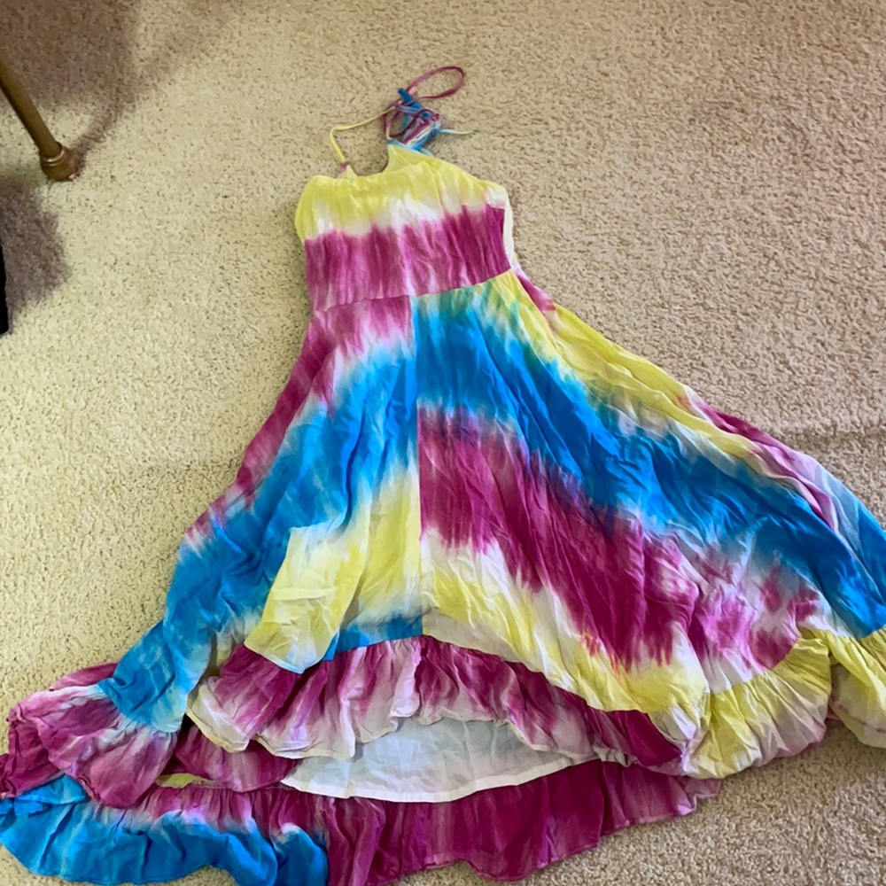 E land multi color dress size 12